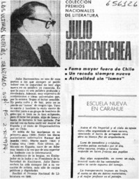 Julio Barrenechea.  [artículo]