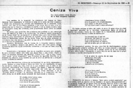 Ceniza viva  [artículo] Guillermo Díaz Plaja.