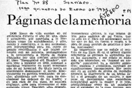 Páginas de la memoria  [artículo] Eduardo Anguita.