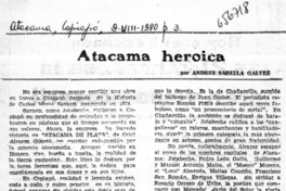 Atacama heroica  [artículo] Andrés Sabella Galvez.