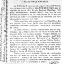 Tradiciones navales  [artículo] Andrés Aburto.