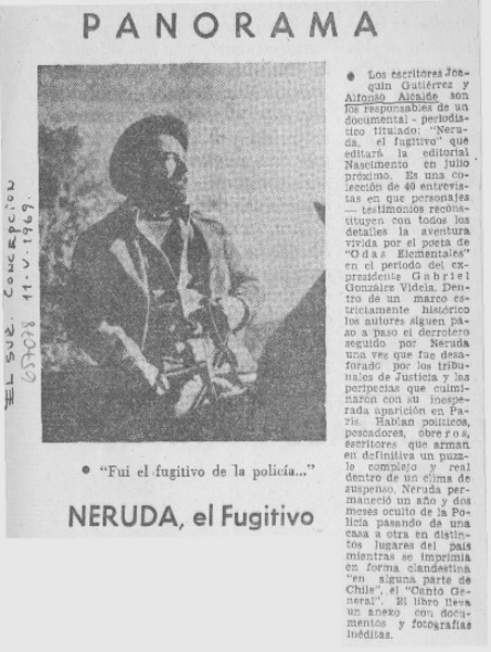 Neruda, el fugitivo