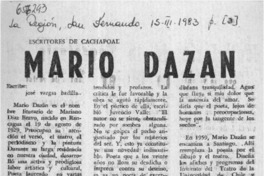 Mario Dazán  [artículo] José Vargas Badilla.
