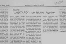 "Lautaro" de Isidora Aguirre  [artículo] Francisco García Martínez.