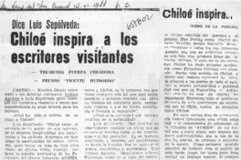Dice Luis Sepulveda, Chiloé inspira a los escritores visitantes