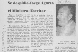 Se despidió Jorge Agurto el ministro-escritor
