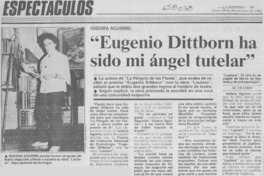 "Eugenio Dittborn ha sido mi ángel tutelar"