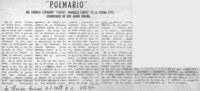 "Poemario" del circulo literario "Carlos Mondaca Cotes" de la Serena 1977  [artículo] Luis Agoni Molina.