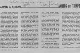 Carmen de Alonso  [artículo] Gustavo Rivera Flores.