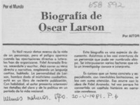 Biografía de Oscar Larson