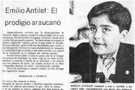 Emilio Antilef: El prodigioso araucano.  [artículo]
