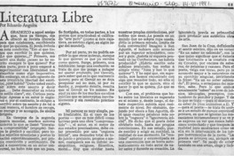 Literatura libre  [artículo] Eduardo Anguita.