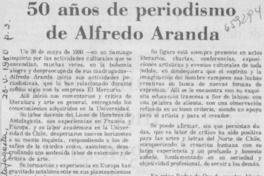 50 años de periodismo de Alfredo Aranda