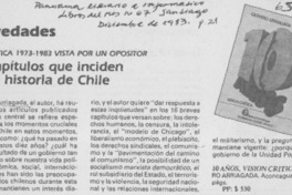 16 capítulos que inciden en la historia de Chile