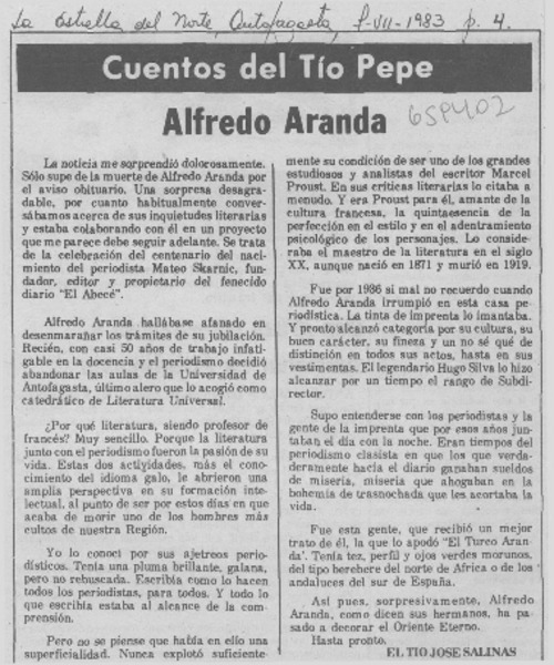 Alfredo Aranda.