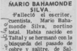 Mario Bahamonde Silva