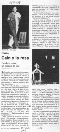 Caín y la Rosa  [artículo] G. B.