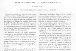 Tribuno al profesor Alejandro Garretón Silva