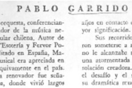 Pablo Garrido.