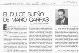 El dulce sueño de Mario Garfias