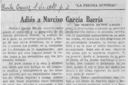 Adiós a Narciso García Barría