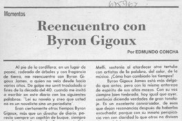 Reencuentro con Byron Gigoux