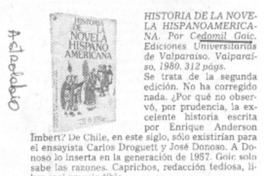 Historia de la novela hispanoamericana