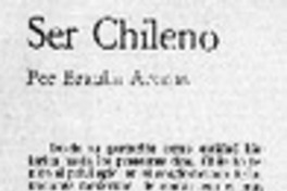 El carácter chileno
