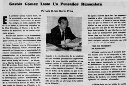 Gastón Gómez Lasa, un pensador humanista