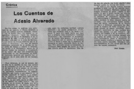 Los cuentos de Edesio Alvarado