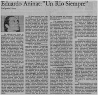 Eduardo Aninat, "Un río siempre"