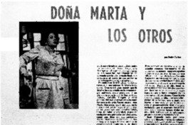 Doña Marta y los otros