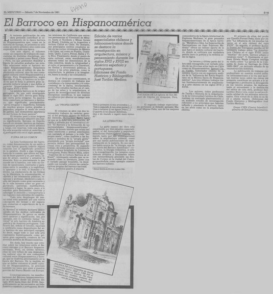 El barroco en hispanoamérica.