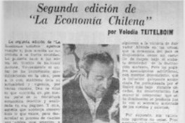 Segunda edición de "La economía chilena"