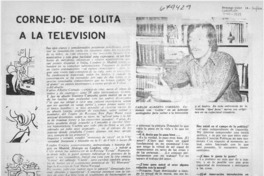 Cornejo, de Lolita a la televisión: [entrevista]