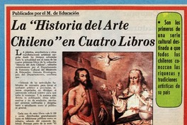 La "Historia del arte chileno" en cuatro libros.