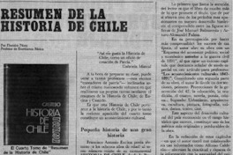 Resumen de la historia de Chile