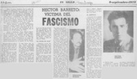 Héctor Barreto: víctima del fascismo.