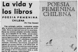 Poesía femenina chilena