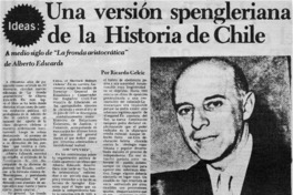 Una versión spengleriana de la historia de Chile