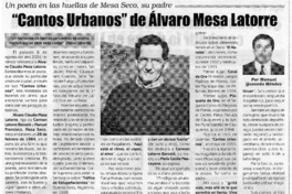 Cantos Urbanos" de Alvaro Mesa Latorre