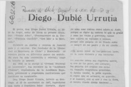 Diego Dublé Urrutia.