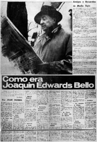 Como era Joaquín Edwards Bello