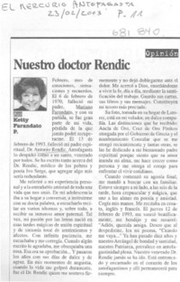 Nuestro doctor Rendic