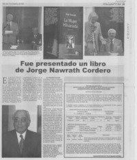 Fue presentado un libro de Jorge Nawrath Cordero.