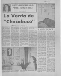 La venta de "Chacabuco"