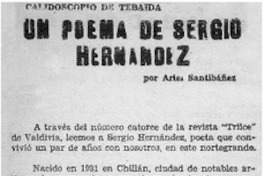 Un Poeta de Sergio Hernández