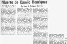 Muerte de Camilo Henríquez
