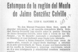 Estampas de la región del Maule de Jaime González Colville