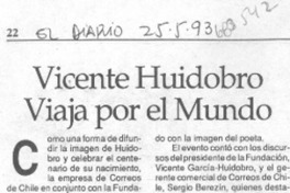 Vicente Huidobro viaja por el mundo.